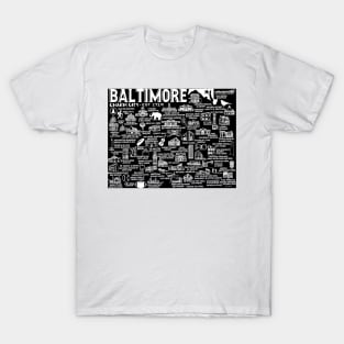 Baltimore Map T-Shirt